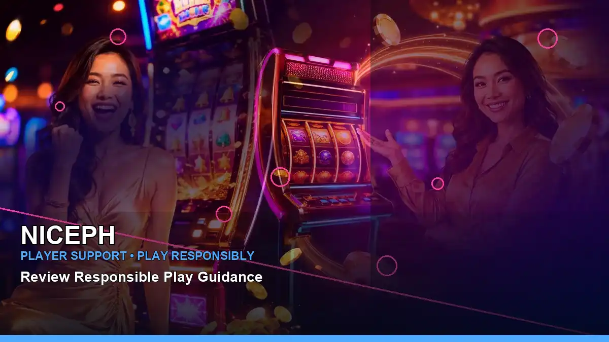 NICEPH neon-lit neon jackpot slot games in a left close-up layout for Philippine players