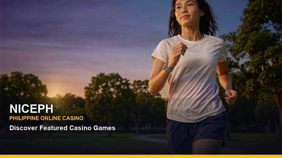 NICEPH play responsible gaming guide in a balcony break scene for the NICEPH brand search, casino access, games, account